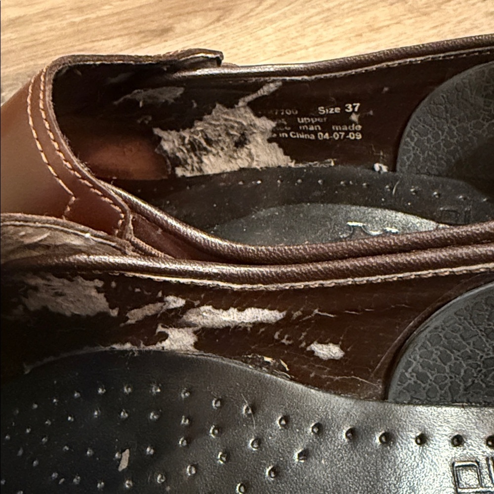 Dansko Brown Leather Clog Size 37 US 6.5 - Picture 5 of 10